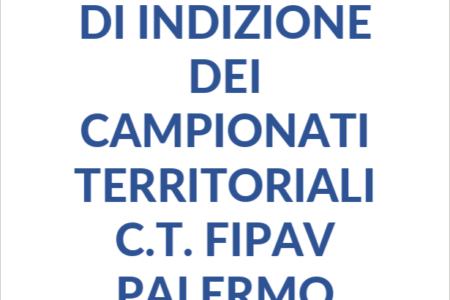 Indizione Campionati Territoriali SS 2026/2027